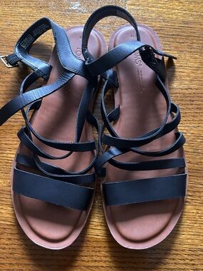 Toms Black Strappy Women's Gladiator Sandals